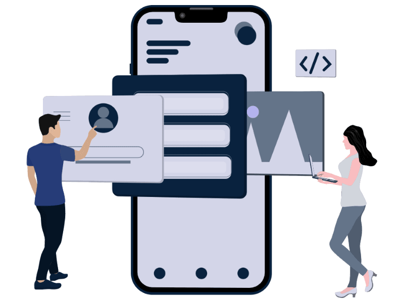 Mobile app user interface design for digital marketing and brand management.